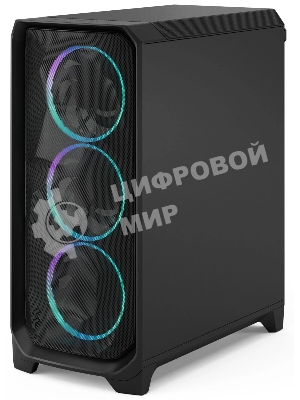 Корпус Fractal Design Meshify 3 Black RGB TG Light Tint, Midi-Tower, чёрный, 3 x 140 мм