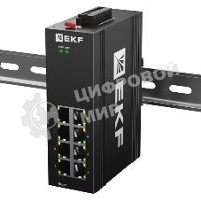 Коммутатор EKF TSX-ML2-8GTP, 8×1 Гбит/с PoE, управляемый