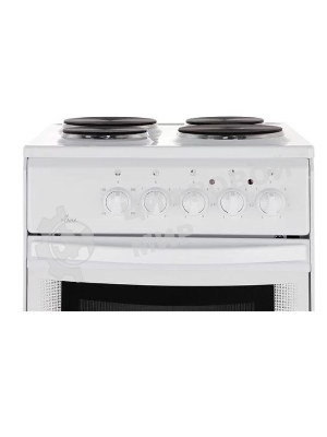 Плита электрическая Flama AE 1406 W белый, конфорок 4 электрических, духовка 50 л, 50 см x 85 см x 60 см