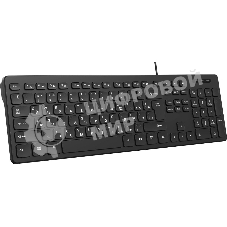 Клавиатура проводная Oklick K733, USB, черный