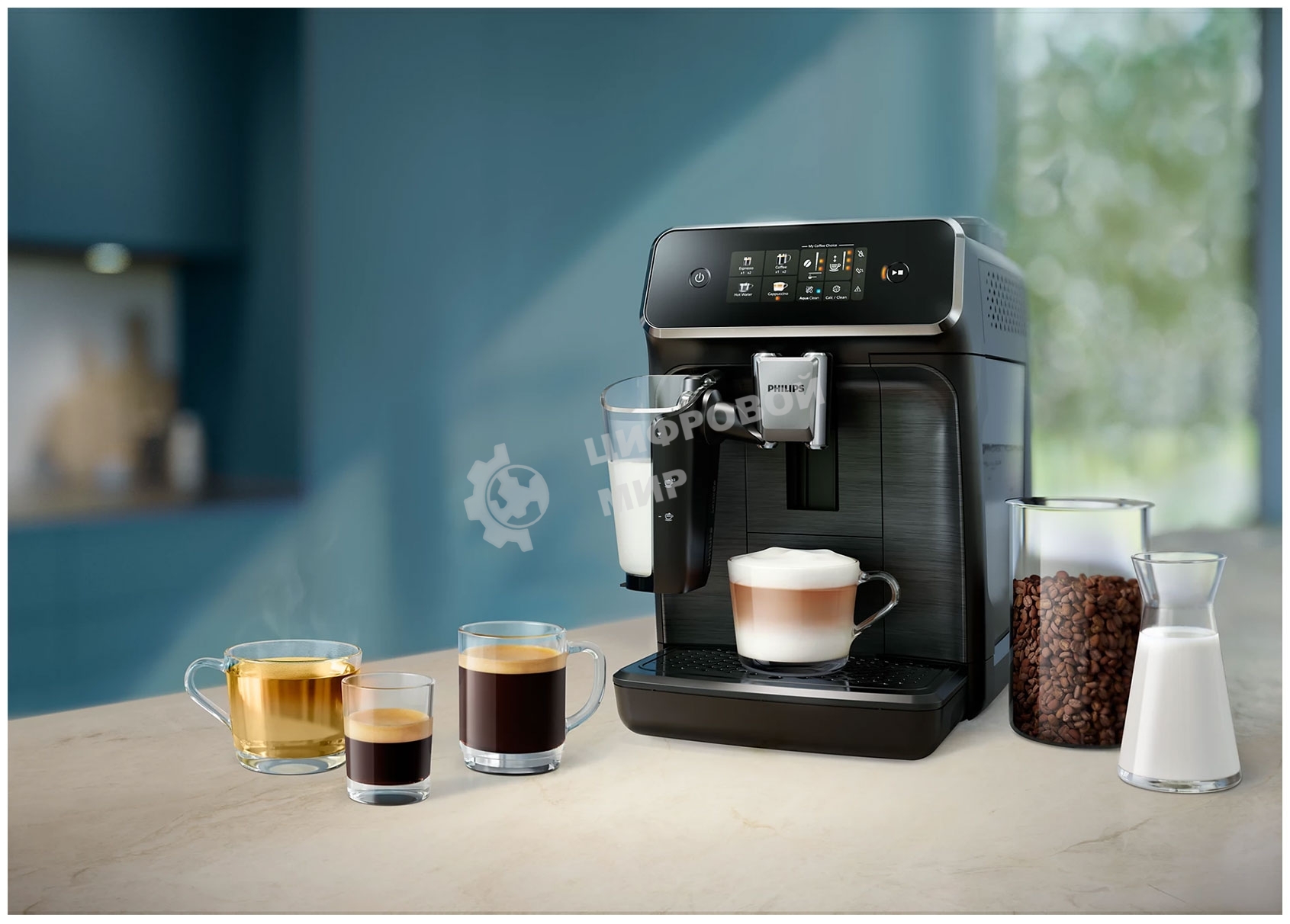 Кофемашина автоматическая Philips EP2331/10 черный, исп. кофе - зерновой/молотый, 1,8 л, 1500 Вт, 15 бар