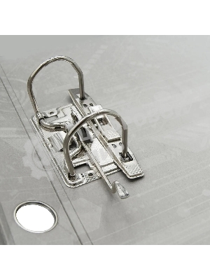 Папка-регистратор Silwerhof 2013375 A4 50мм, ПВХ/бумага бордовый, металлическая окантовка, сборная (упаковка: 2шт)