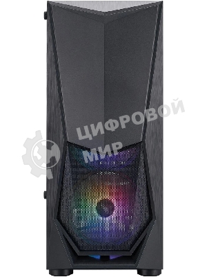 Компьютерный корпус 1STPLAYER DK DK-3 Black, ATX, 4x120мм FRGb fans