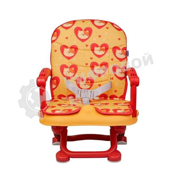 Стульчик для кормления BQ BCH012 Cat in a heart. Стульчик-бустер BQ BCH012. Гипоалергенные безопасные материалы/Съемный чехол из экокожи. Удобный, устойчив к загрязнению и легко моется/Съемная столешница/Безопасность малыша: устойчивая конструкция, нескол