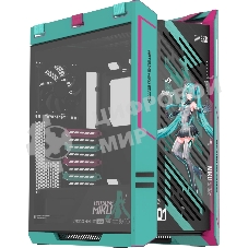 Корпус ASUS ROG Strix Helios II GX601S Hatsune Miku Edition Black, Full-Tower, чёрный, 4 x 140 мм