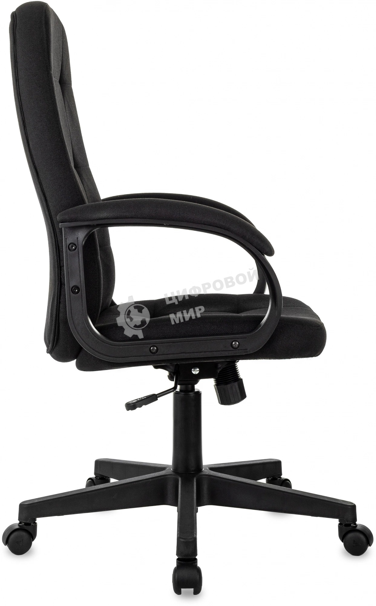 Кресло руководителя Бюрократ CH 002 Fabric 3C11 черный, крестов. пластик