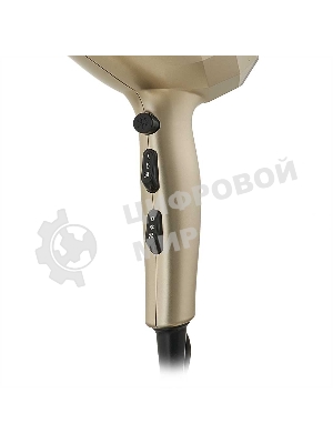 Фен DELTA LUX DL-0941 золотой/черный, 2200 Вт, ионизация