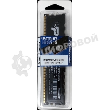 Оперативная память Patriot Signature Premium, DDR4, 16GB (1x16GB), 2666 MHz, CL19, с радиатором, чёрный
