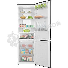 Холодильник Candy CFN6185B черный двухкамерный 207/91 л морозилка снизу, No Frost