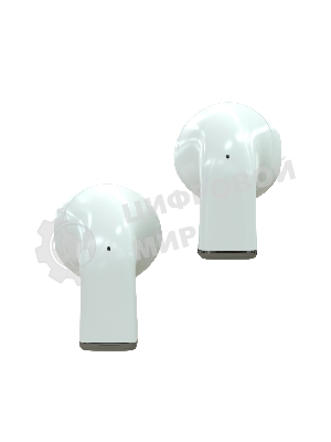 Наушники TWS More Choice БВ06 белый, вкладыши, Bluetooth, сенсорное управление, до 4 ч