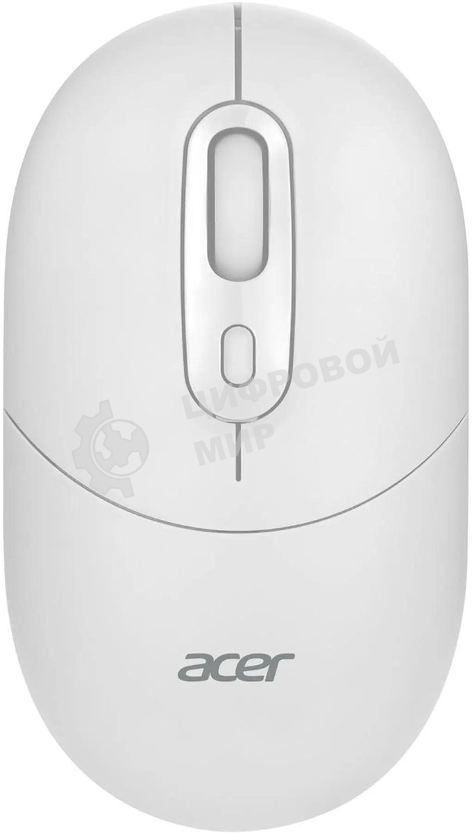 Мышь беспроводная Acer OMR301 белый, 1600 dpi, радиоканал, Bluetooth, USB, кнопки - 4