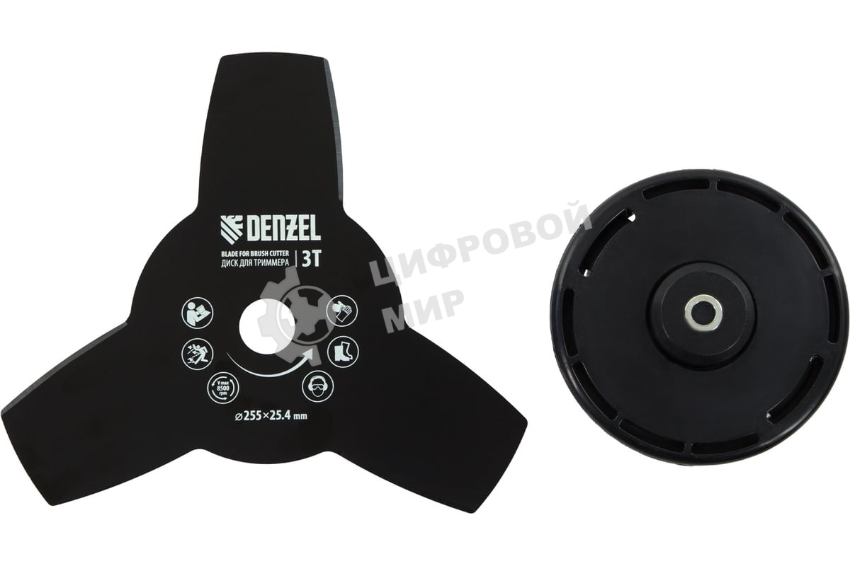 Триммер бензиновый Denzel DR-43, 43 см3, неразъемная штанга, состоит из 2 частей