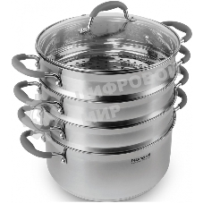 Пароварка Rondell RDS-1103 26 см. 3 перфорированных уровня (5,5 л - нижний ярус)