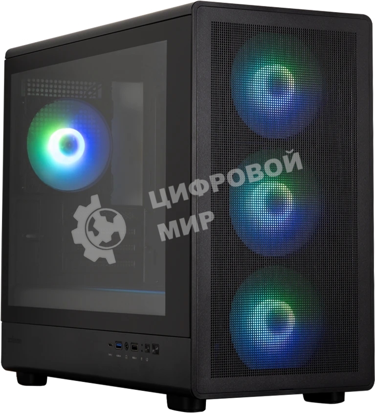 Компьютерный корпус ZALMAN M5, MATX, BLACK, WINDOW, 1xCombo (3.5'' or 2.5''), 1x3.5