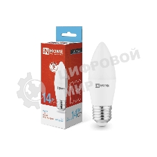 Лампа светодиодная LED-СВЕЧА-VC 14Вт E27 6500К 1330лм IN HOME 4690612047751