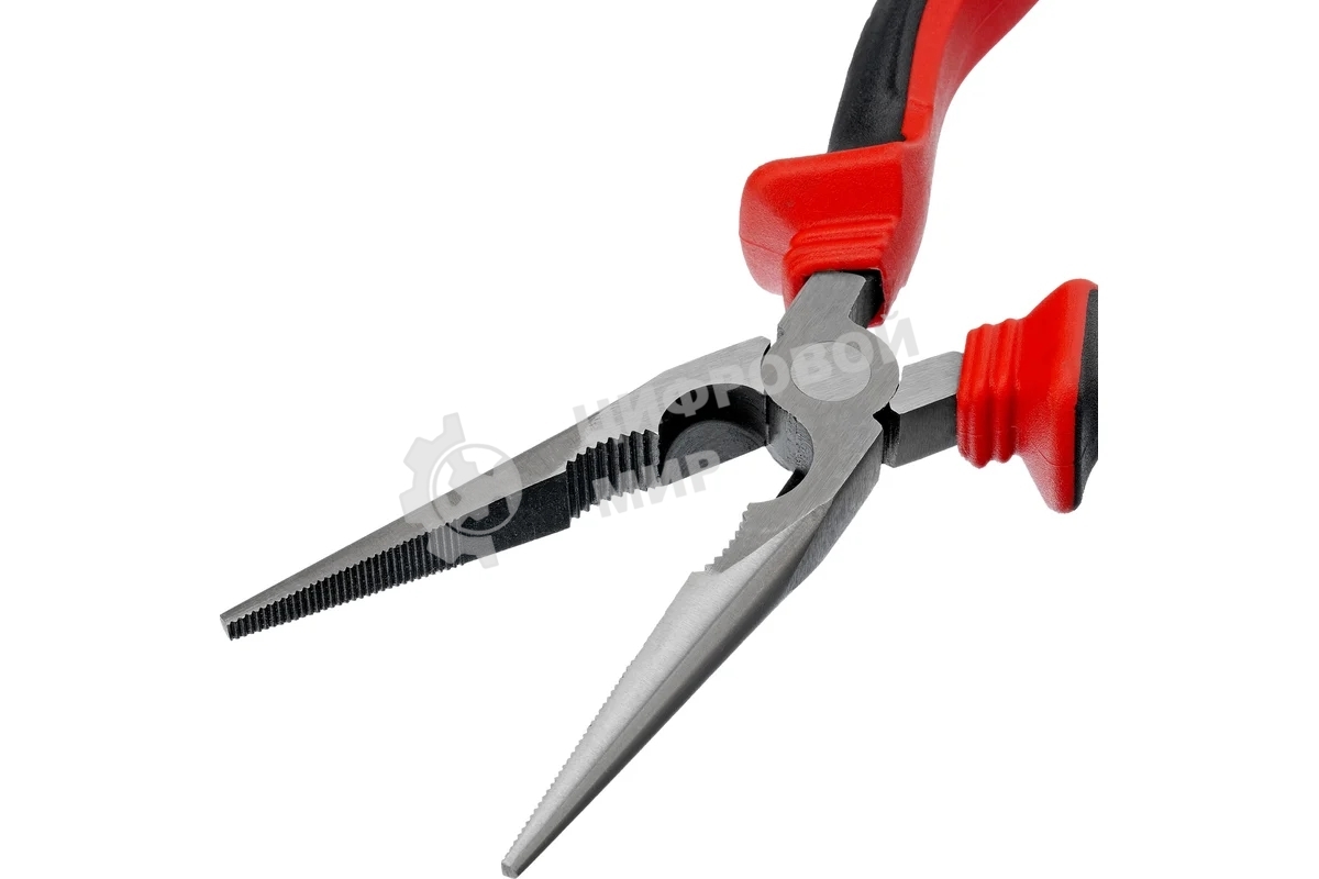 Длинногубцы прямые Matrix 17311, 200 мм, хром-ванадий, двухкомпонентные рукоятки