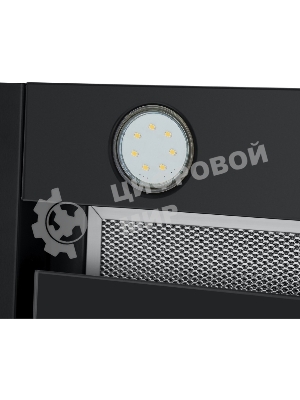 Вытяжка встраиваемая Maunfeld Fantasy Light 60 черная, 59.7 см, 800 куб. м/ч, 52 дБ