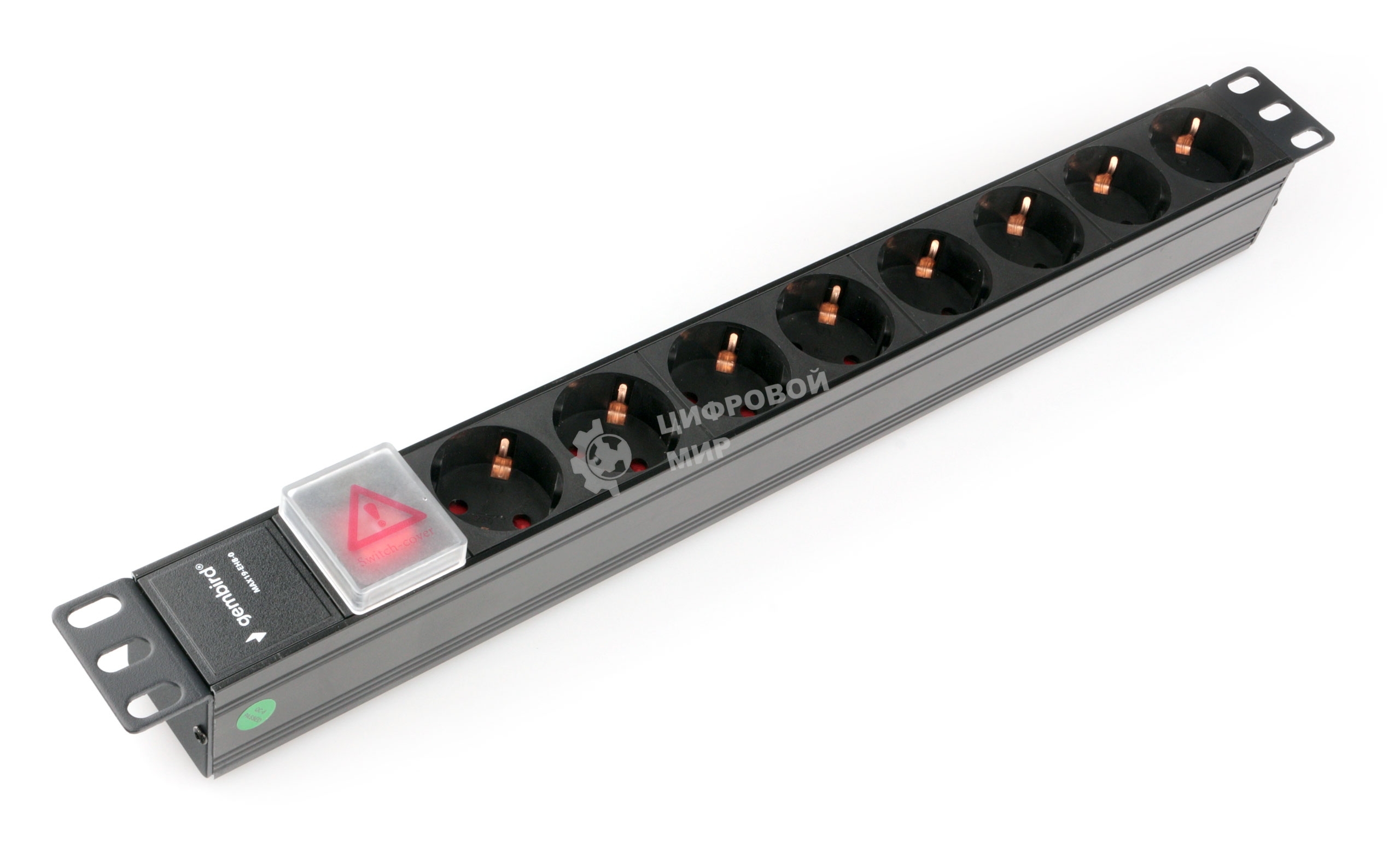 Блок 1 вход С14/8 евророзеток с защитой для 19