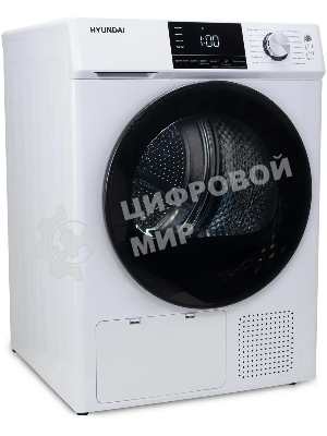 Сушильная машина Hyundai DFE9401 белый, 10 кг, сушка - конденсационная (тепловой насос), программ - 16, 60 x 80 x 63 см
