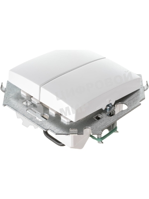 Механизм выключателя 2-кл. СП Simon15 16А IP20 бел. Simon 1591398-030