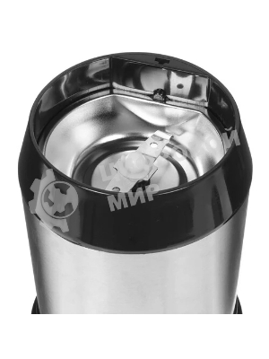 Кофемолка Centek CT-1362 (сталь) 200Вт, 60гр, стальн стакан, стальн чаша, прозрачная крышка