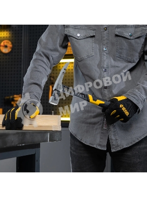 Молоток каменщика Denzel 680 г, цельнокованый, двухкомпонентная обрезиненная рукоятка