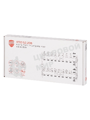 Коллектор Royal Thermo нерж. в сборе с расходомерами 1