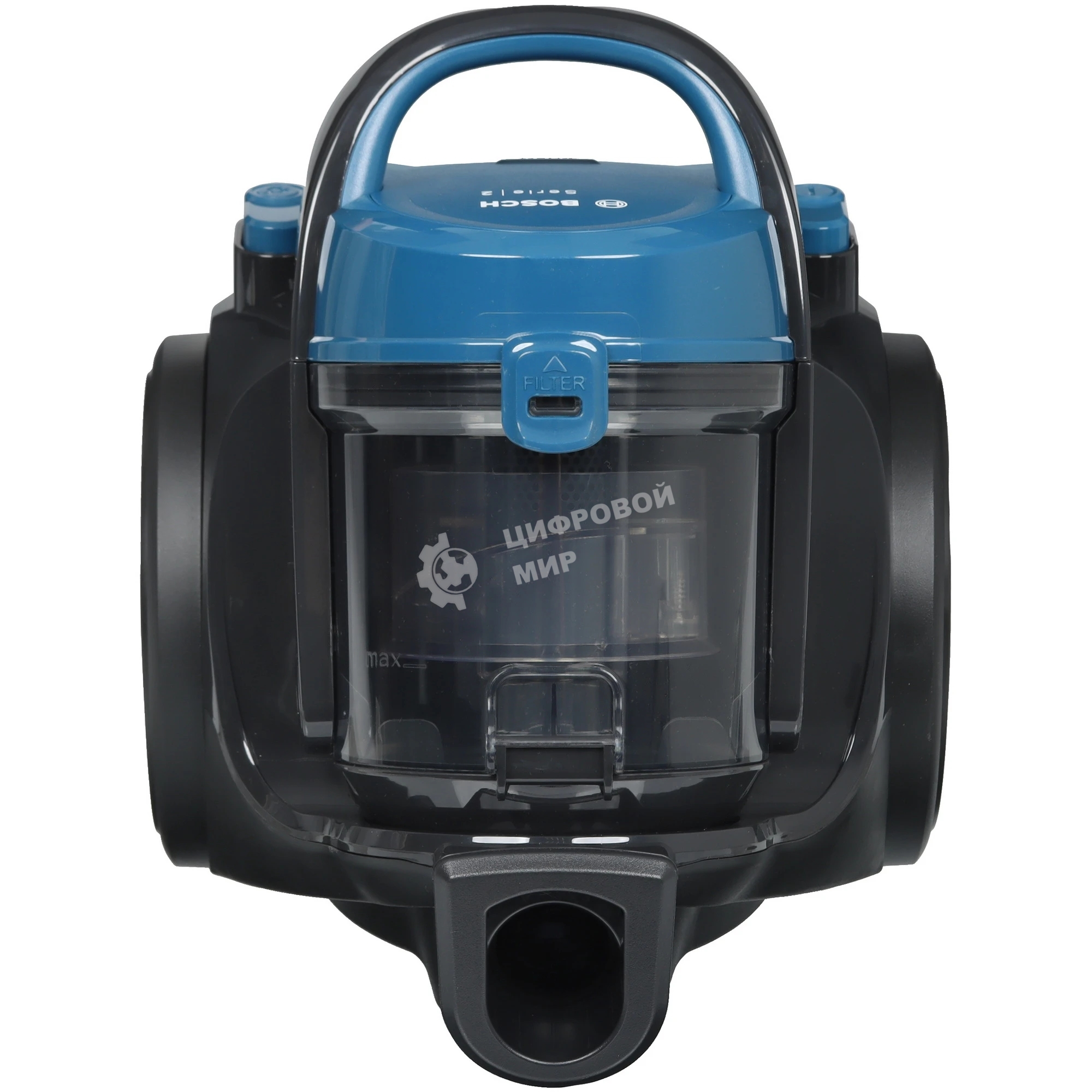 Пылесос Bosch BGS05A220 синий/серый, 700 Вт, уборка сухая, пылесборник контейнер 1.5 л