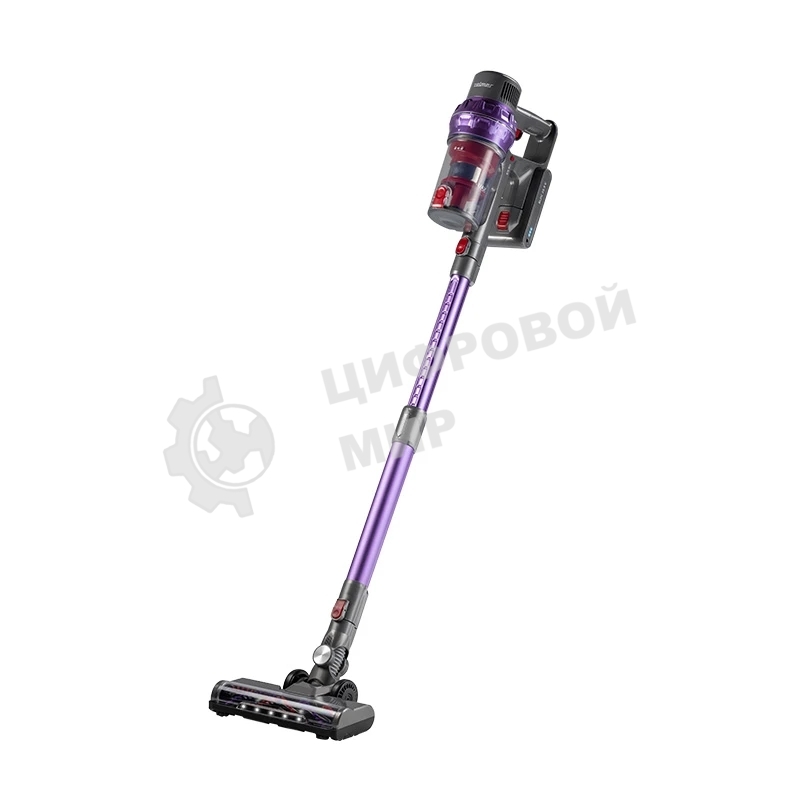 Пылесос вертикальный Zelmer STICK ZSVC925T Wiktor фиолетовый/черный, питание от аккумулятора, 380 Вт, уборка сухая, пылесборник 0.8 л