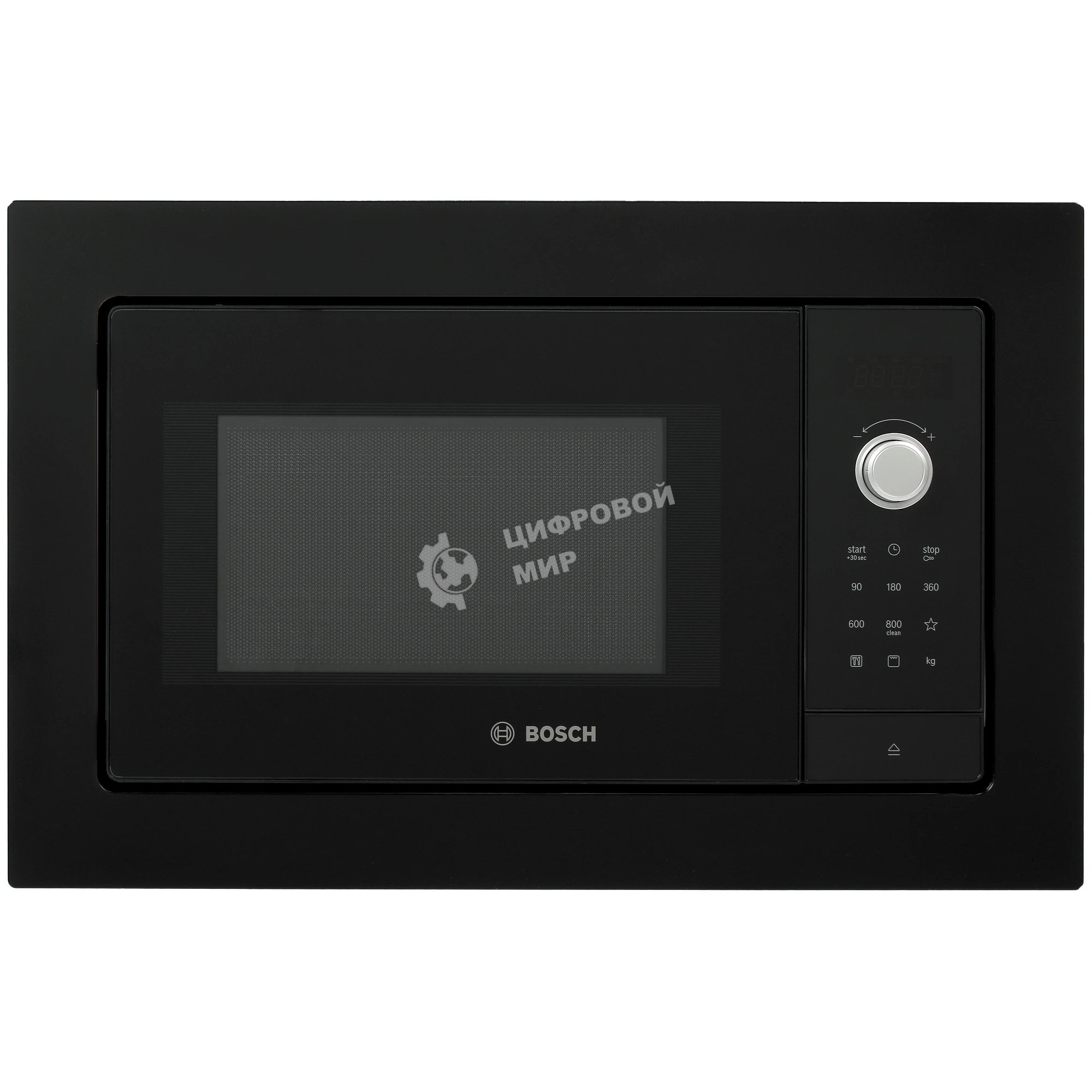 Встраиваемая микроволновая печь Bosch BEL653MB3 черный, 25 л, 800 Вт, переключатели - сенсор, поворотный механизм