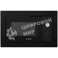 Встраиваемая микроволновая печь Bosch BEL653MB3 черный, 25 л, 800 Вт, переключатели - сенсор, поворотный механизм