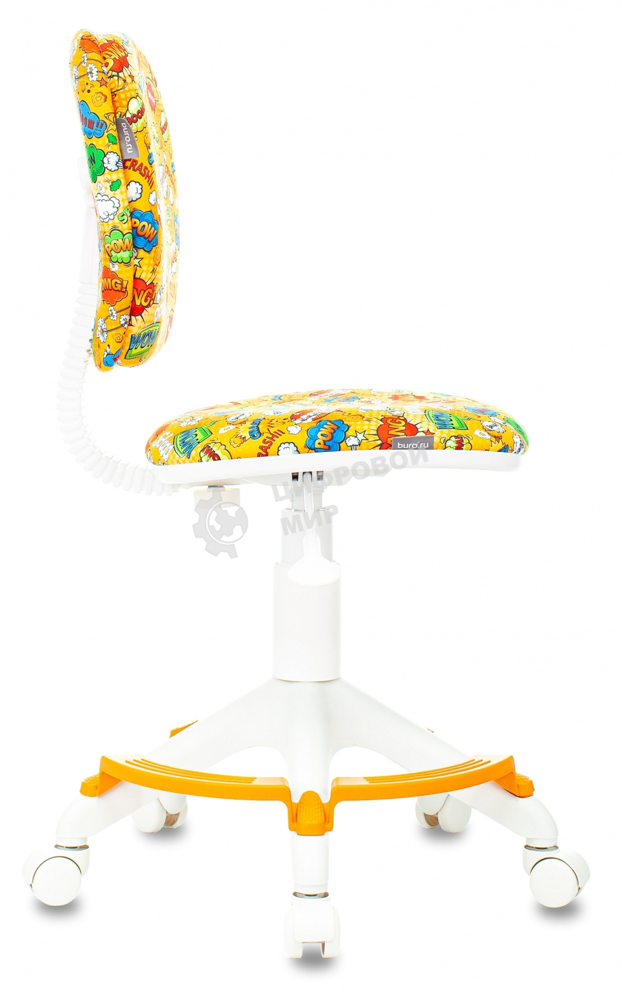 Кресло детское Бюрократ CH-W204/F оранжевый бэнг крестовина пластик подст. для ног пластик белый