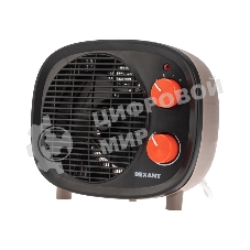 Тепловентилятор Rexant черный, 2000 Вт, 20 м2, термостат