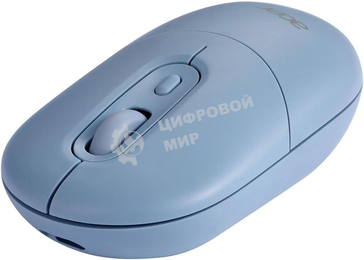 Мышь беспроводная Acer OMR301 синий, 1600 dpi, радиоканал, Bluetooth, USB, кнопки - 4