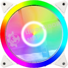 Вентилятор для корпуса Bloody BD-CF120ARGb4 ARGb белый, 120 мм, 1600 об/мин, 26 дБ, 4 pin