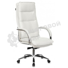 Кресло руководителя Бюрократ T-9927SL слоновая кость, кожа, крестов. хром