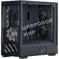 Компьютерный корпус Zalman P10 NAMU, MATX, черный, WINDOW, FRONT COVER WALNUT, 2x3.5