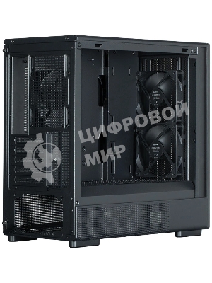 Компьютерный корпус Zalman P10 NAMU, MATX, черный, WINDOW, FRONT COVER WALNUT, 2x3.5