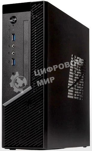 Компьютерный корпус с блоком питания 250Вт. Сase Foxline mITX 250W TFX, 2xUSB 3.0, черный Trim, powercord