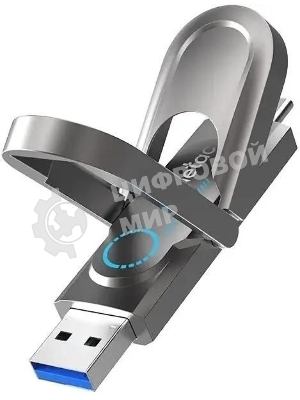 Флешка USB Netac US9 (NT03US9C-512G-32TA), 512Gb, USB 3.2 Gen2 Type-A/USB Type-C, R/W 1000/900, серебристый