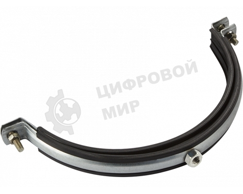 Хомут для воздуховода с резиновым профилем 125 мм (гайка)