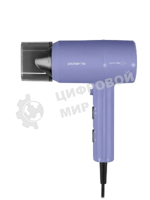 Фен Polaris PHD-1110 голубой, 1600 Вт, ионизация