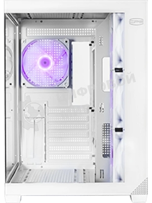 Корпус без блока питания PCCooler C3T700 ARGB WH, Midi-Tower, TG, 4x120мм ARGB, 1xUSB-A 3.0 + 1xUSB-A 2.0 + 1xUSB-C, ATX, mATX, mITX белый