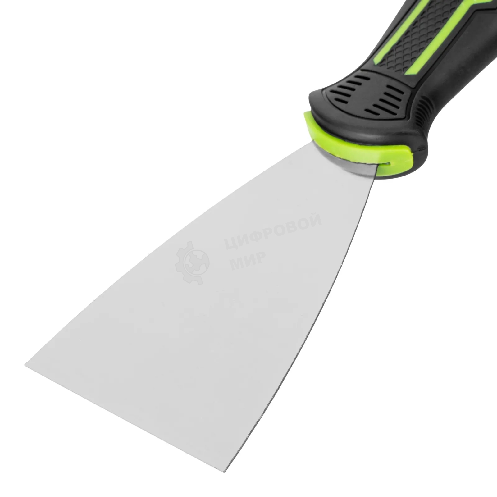 Шпательная лопатка из нержавеющей стали Сибртех 65 мм, двухкомпонентная рукоятка