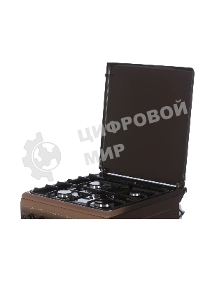 Плита газовая Gefest 5100-02 0001 коричневый, конфорок 4 газовых, духовка 52 л, 50 см x 85 см x 58.5 см