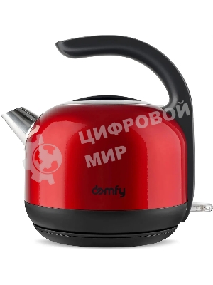 Чайник электрический Domfy DSC-EK506 1.7л. 2200Вт красный/черный (корпус: нержавеющая сталь)