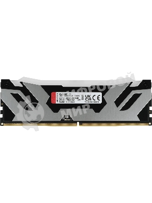 Оперативная память Kingston Fury Renegade RGB, DDR5, 24GB (1x24 GB), 7200 MHz, CL38, радиатор, RGB, серебристый