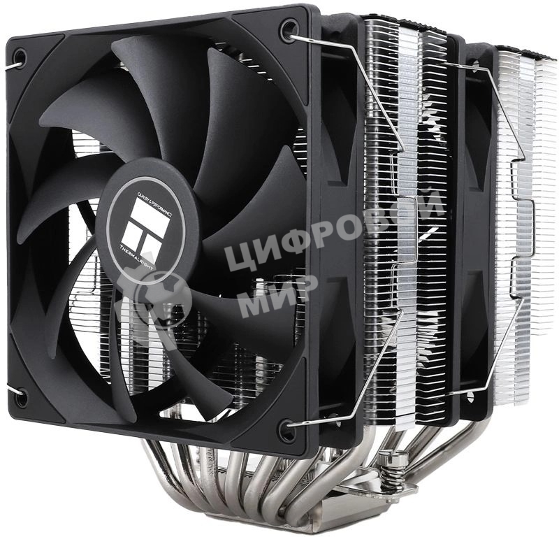 Устройство охлаждения(кулер) Thermalright Phantom Spirit 120 Soc-AM5/AM4/1151/1200/1700 черный 4-pin 25.6dB Al+Cu 535gr Ret (PS120)