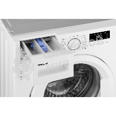 Стиральная машина встраиваемая Weissgauff WMI 6147 Inverter Steam белый, загрузка фронтальная 7 кг, 1400 об/мин, класс A+++