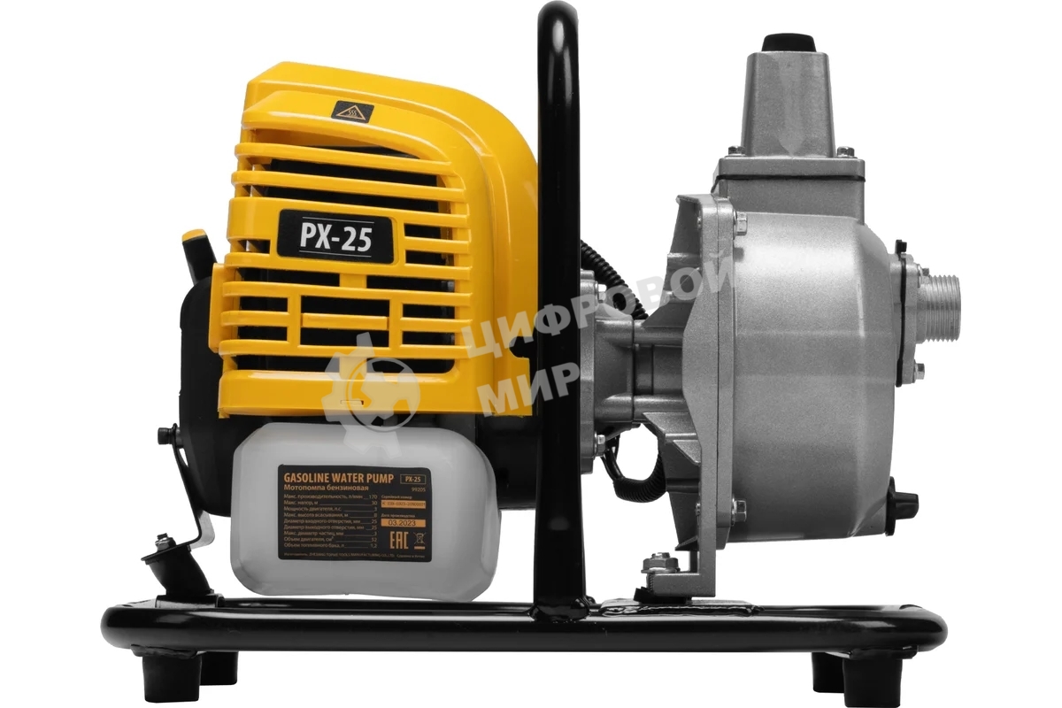 Мотопомпа бензиновая для чистой воды Denzel PX-25, 52 см3, 1